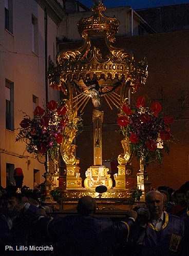 The procession of the Black Christ in Caltanissetta 