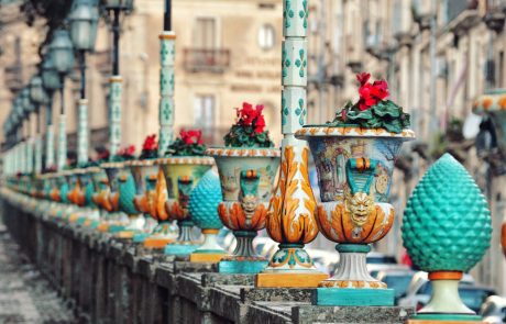 Caltagirone ceramiche Via Francigena Fabaria - Archivio regione Siciliana Ass Amici dei Cammini Francigeni di Sicilia