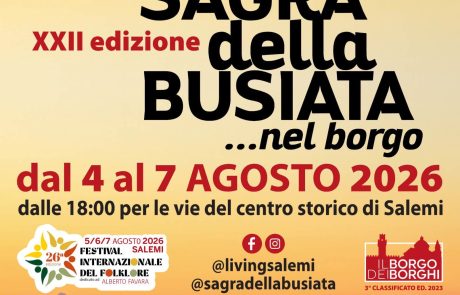 Sagra della Busiata Salemi 2026 - credit: https://www.facebook.com/sagradellabusiata