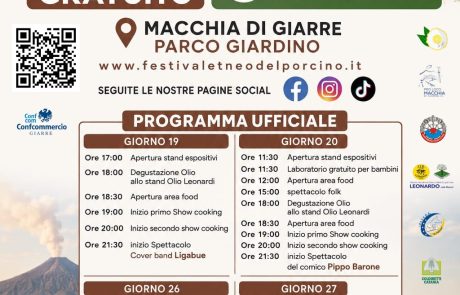 Programma Festival Etneo del Porcino_credit: https://www.festivaletneodelporcino.it/