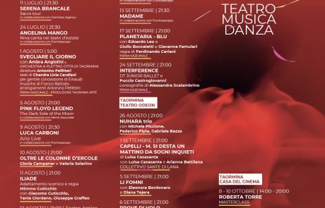 Programma Festival Internazionale Taormina Arte; credit: https://festivaltaorminarte.it/